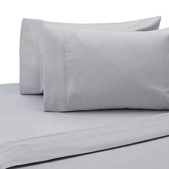 100% Cotton Salt Easy Care 2 Pack Pillowcases Standard - Picture 3 of 11